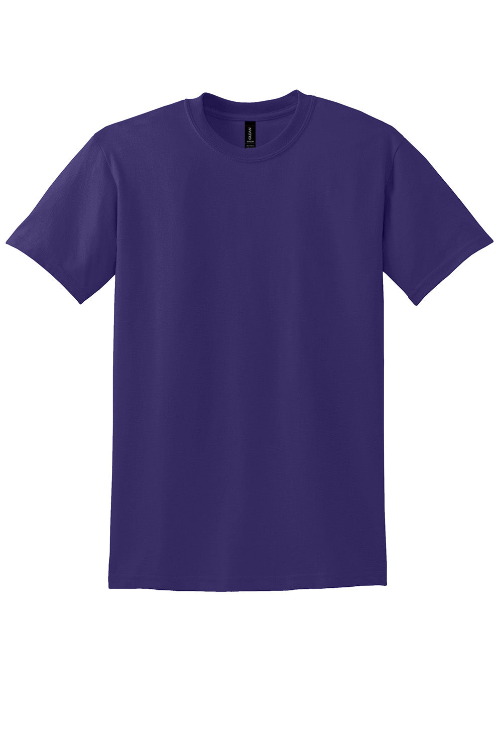 Gildan 8000/G800 Mens DryBlend Moisture Wicking Short Sleeve Crewneck T-Shirt Purple Flat Front