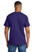 Gildan 8000/G800 Mens DryBlend Moisture Wicking Short Sleeve Crewneck T-Shirt Purple Model Back