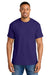 Gildan 8000/G800 Mens DryBlend Moisture Wicking Short Sleeve Crewneck T-Shirt Purple Model Front