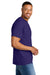 Gildan 8000/G800 Mens DryBlend Moisture Wicking Short Sleeve Crewneck T-Shirt Purple Model Side