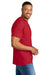 Gildan 8000/G800 Mens DryBlend Moisture Wicking Short Sleeve Crewneck T-Shirt Red Model Side