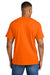 Gildan 8000/G800 Mens DryBlend Moisture Wicking Short Sleeve Crewneck T-Shirt Safety Orange Model Back