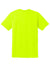 Gildan 8000/G800 Mens DryBlend Moisture Wicking Short Sleeve Crewneck T-Shirt Safety Green Flat Back