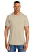 Gildan 8000/G800 Mens DryBlend Moisture Wicking Short Sleeve Crewneck T-Shirt Sand Model Front