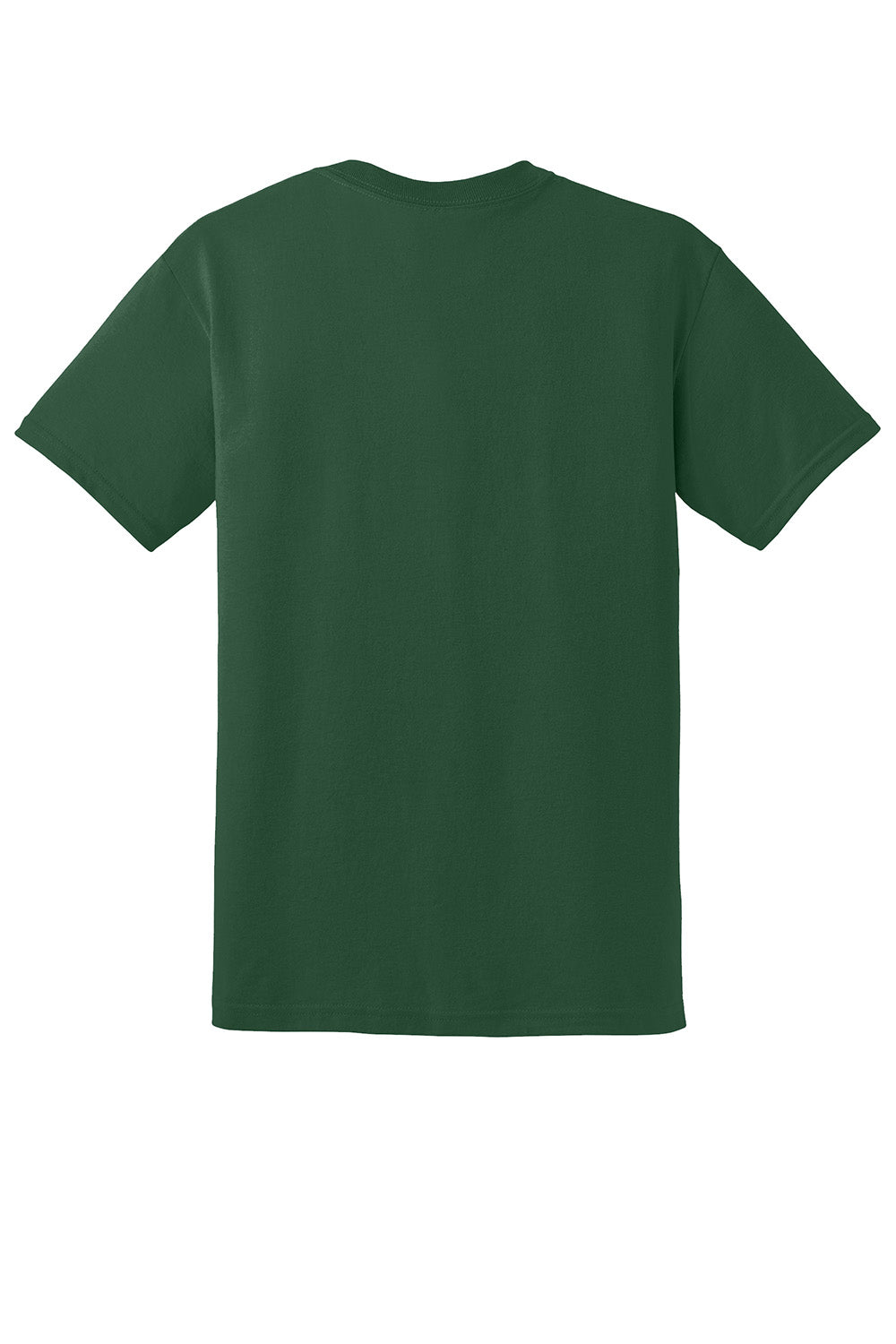 Gildan 8000/G800 Mens DryBlend Moisture Wicking Short Sleeve Crewneck T-Shirt Sport Dark Green Flat Back