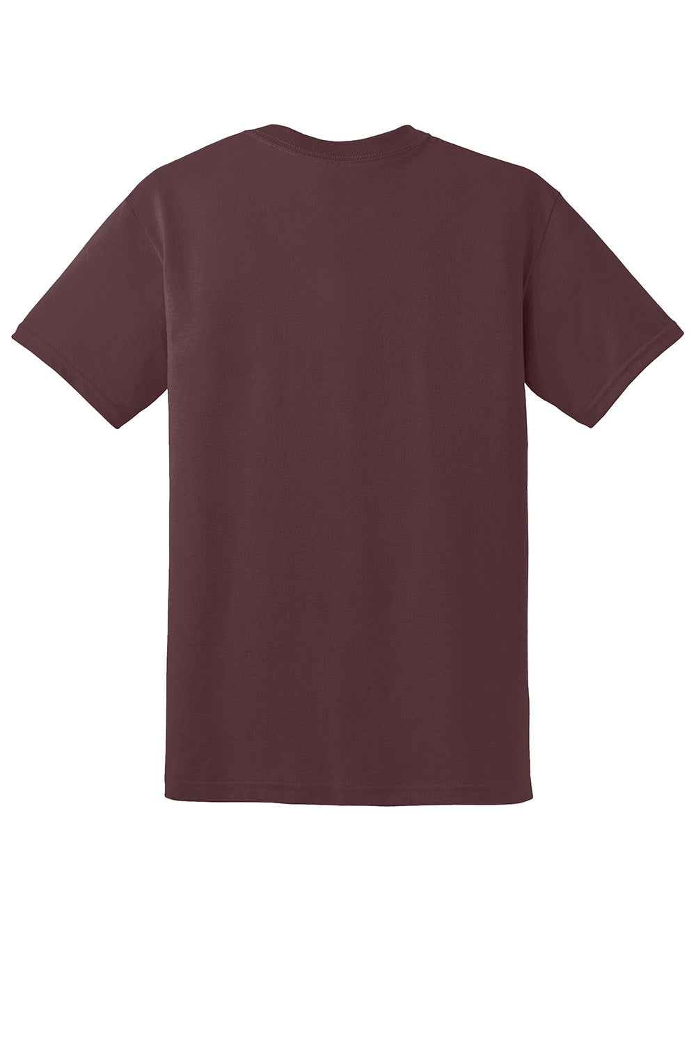 Gildan 8000/G800 Mens DryBlend Moisture Wicking Short Sleeve Crewneck T-Shirt Sport Dark Maroon Flat Back