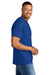 Gildan 8000/G800 Mens DryBlend Moisture Wicking Short Sleeve Crewneck T-Shirt Sport Royal Blue Model Side