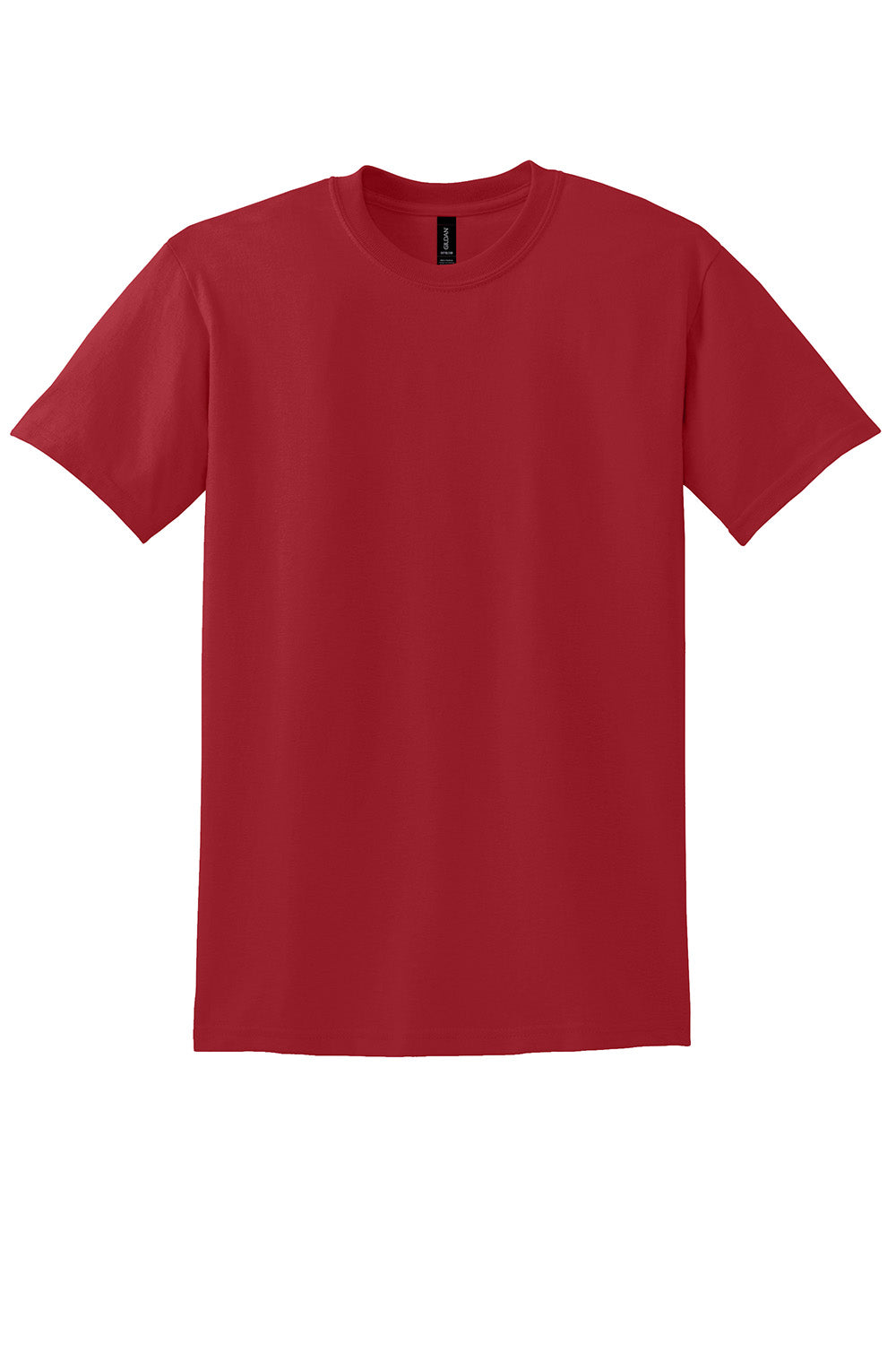 Gildan 8000/G800 Mens DryBlend Moisture Wicking Short Sleeve Crewneck T-Shirt Sport Scarlet Red Flat Front