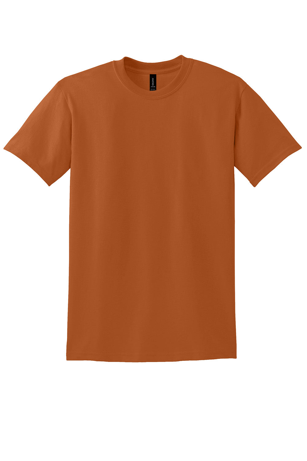 Gildan 8000/G800 Mens DryBlend Moisture Wicking Short Sleeve Crewneck T-Shirt Texas Orange Flat Front