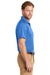 CornerStone CS418/TLCS418 Mens Select Moisture Wicking Short Sleeve Polo Shirt Lake Blue Model Side