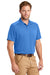 CornerStone CS418/TLCS418 Mens Select Moisture Wicking Short Sleeve Polo Shirt Lake Blue Model 3q