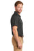 CornerStone CS418/TLCS418 Mens Select Moisture Wicking Short Sleeve Polo Shirt Charcoal Grey Model Side