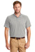 CornerStone CS418/TLCS418 Mens Select Moisture Wicking Short Sleeve Polo Shirt Light Grey Model Front