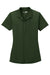 CornerStone CS419 Womens Select Moisture Wicking Short Sleeve Polo Shirt Dark Green Flat Front