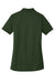 CornerStone CS419 Womens Select Moisture Wicking Short Sleeve Polo Shirt Dark Green Flat Back