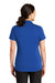 CornerStone CS419 Womens Select Moisture Wicking Short Sleeve Polo Shirt Royal Blue Model Back