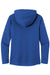 District DM139L Womens Perfect Tri Long Sleeve Hooded T-Shirt Hoodie Deep Royal Blue Flat Back