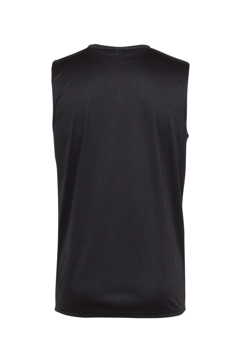 C2 Sport 5130 Mens Moisture Wicking Tank Top Black Flat Back