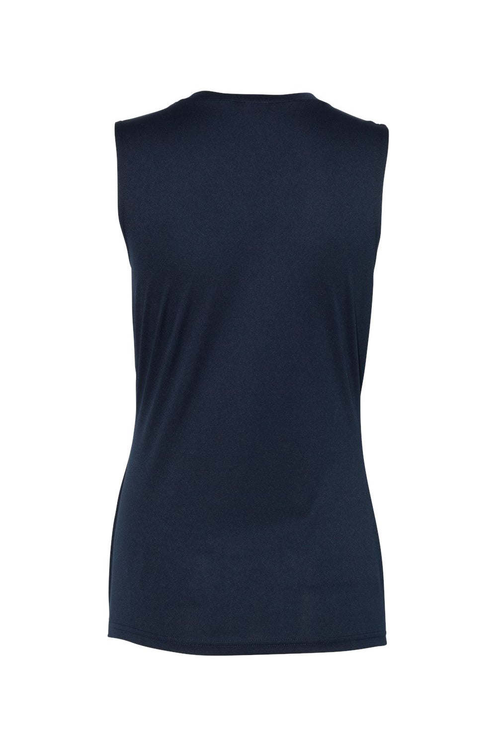 C2 Sport 5663 Womens Moisture Wicking V-Neck Tank Top Navy Blue Flat Back