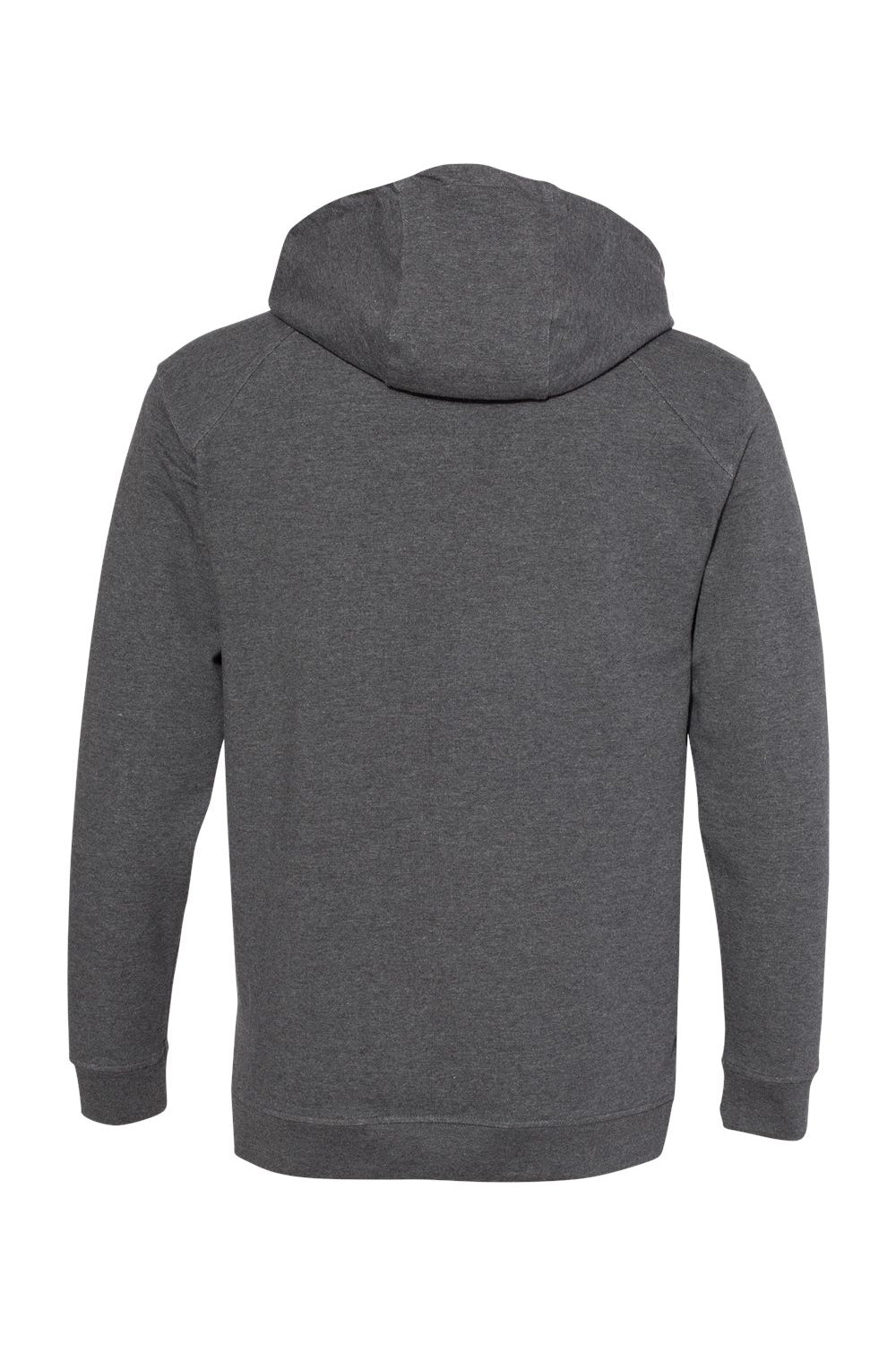 Badger 1050 Mens FitFlex Moisture Wicking Hooded Sweatshirt Hoodie Charcoal Grey Flat Back