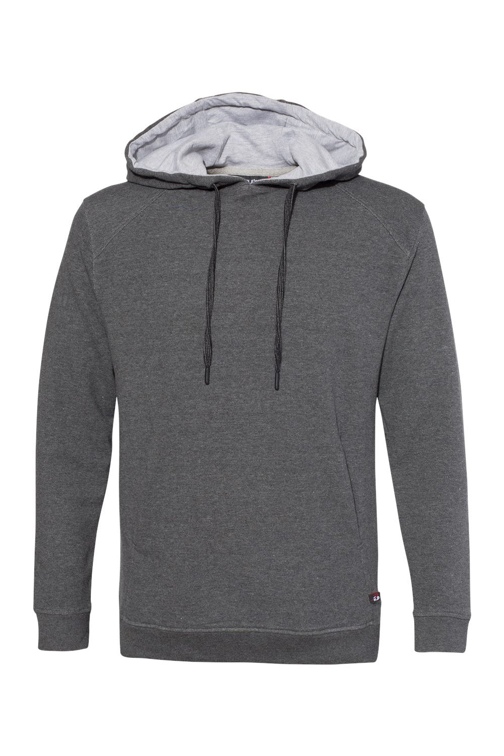 Badger 1050 Mens FitFlex Moisture Wicking Hooded Sweatshirt Hoodie Charcoal Grey Flat Front