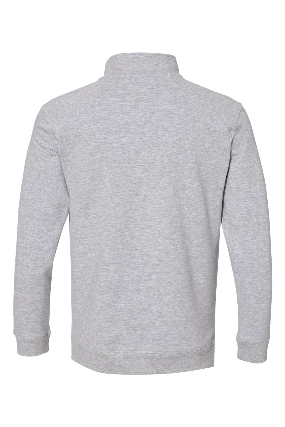 Badger 1060 Mens FitFlex Moisture Wicking 1/4 Zip Sweatshirt Oxford Grey Flat Back