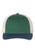 Richardson 115 Mens Low Pro Trucker Hat Spruce Green/Birch/Light Navy Blue Flat Front