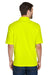 UltraClub 8210/8210T Mens Cool & Dry Moisture Wicking Short Sleeve Polo Shirt Bright Yellow Model Back