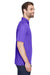 UltraClub 8210/8210T Mens Cool & Dry Moisture Wicking Short Sleeve Polo Shirt Purple Model Side