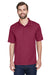 UltraClub 8210/8210T Mens Cool & Dry Moisture Wicking Short Sleeve Polo Shirt Maroon Model Front