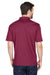 UltraClub 8210/8210T Mens Cool & Dry Moisture Wicking Short Sleeve Polo Shirt Maroon Model Back