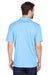 UltraClub 8210/8210T Mens Cool & Dry Moisture Wicking Short Sleeve Polo Shirt Columbia Blue Model Back