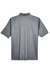 UltraClub 8210/8210T Mens Cool & Dry Moisture Wicking Short Sleeve Polo Shirt Charcoal Grey Flat Back