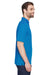 UltraClub 8210/8210T Mens Cool & Dry Moisture Wicking Short Sleeve Polo Shirt Pacific Blue Model Side