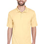 UltraClub Mens Cool & Dry Moisture Wicking Short Sleeve Polo Shirt - Yellow Haze