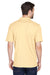 UltraClub 8210/8210T Mens Cool & Dry Moisture Wicking Short Sleeve Polo Shirt Yellow Haze Model Back