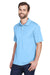 UltraClub 8210/8210T Mens Cool & Dry Moisture Wicking Short Sleeve Polo Shirt Columbia Blue Model 3q