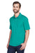 UltraClub 8210/8210T Mens Cool & Dry Moisture Wicking Short Sleeve Polo Shirt Jade Green Model 3q