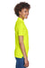 UltraClub 8210L Womens Cool & Dry Moisture Wicking Short Sleeve Polo Shirt Bright Yellow Model Side