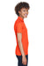 UltraClub 8210L Womens Cool & Dry Moisture Wicking Short Sleeve Polo Shirt Orange Model Side