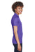 UltraClub 8210L Womens Cool & Dry Moisture Wicking Short Sleeve Polo Shirt Purple Model Side