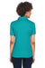 UltraClub 8210L Womens Cool & Dry Moisture Wicking Short Sleeve Polo Shirt Jade Green Model Back