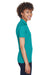 UltraClub 8210L Womens Cool & Dry Moisture Wicking Short Sleeve Polo Shirt Jade Green Model Side