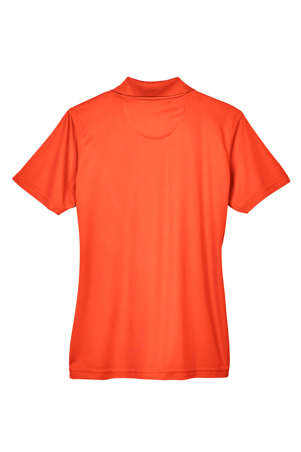 UltraClub 8210L Womens Cool & Dry Moisture Wicking Short Sleeve Polo Shirt Orange Flat Back