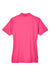 UltraClub 8210L Womens Cool & Dry Moisture Wicking Short Sleeve Polo Shirt Heliconia Pink Flat Back