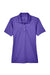 UltraClub 8210L Womens Cool & Dry Moisture Wicking Short Sleeve Polo Shirt Purple Flat Front