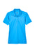 UltraClub 8210L Womens Cool & Dry Moisture Wicking Short Sleeve Polo Shirt Coast Blue Flat Front