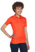 UltraClub 8210L Womens Cool & Dry Moisture Wicking Short Sleeve Polo Shirt Orange Model 3q