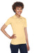 UltraClub 8210L Womens Cool & Dry Moisture Wicking Short Sleeve Polo Shirt Yellow Haze Model 3q