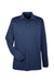 UltraClub 8210LS Mens Cool & Dry Moisture Wicking Long Sleeve Polo Shirt Navy Blue Flat Front